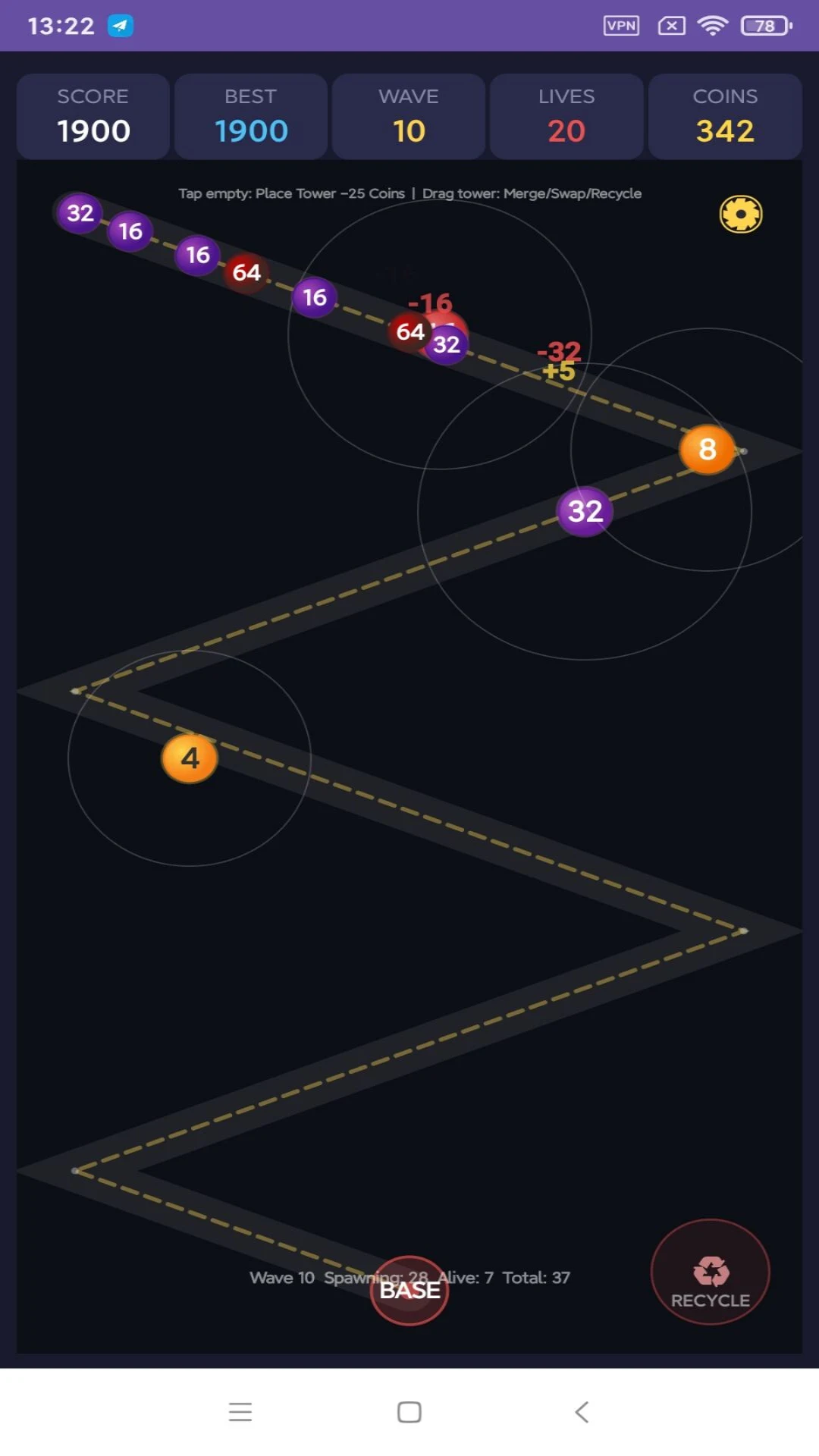 Bubble TD Pop Defense screenshot